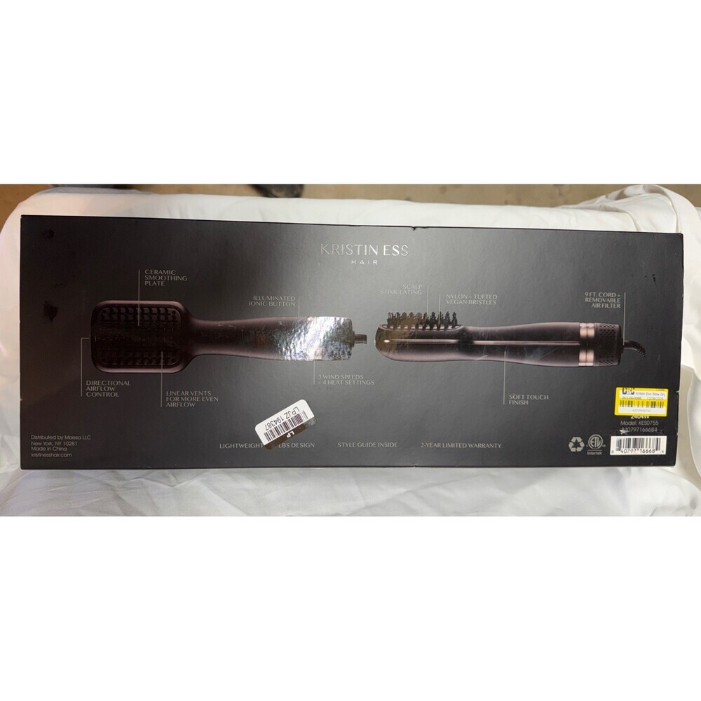 Kristin Ess Blow Dry Hair Brush 1500 Watts - Imperfect Box - Picture 4 of 5